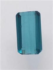 0.81CTW Loose Rectangular Step Cut Blue Tourmaline Gemstone